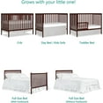 Dream On Me Synergy 5In1 Convertible Crib In Espresso, Greenguard