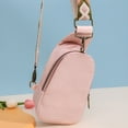thumbnail image 4 of WIZUTIZ Women Chest Bag Sling Bag Small Crossbody Leather Satchel Daypack For Lady Shopping Travel Fashion Shoulder Strap for Womens Chest Bags Womens Messenger Bags Pink, 4 of 6