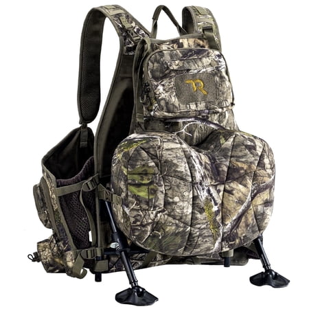 TR Turkey Vest for Hunting with Frame and Seat Camo Hunting Vest with Kickstand Memory Foam Cushion Game Pouch & Multi-Pocket Storage Lightweight Adjustable Turkey Hunting Gear for Men Women