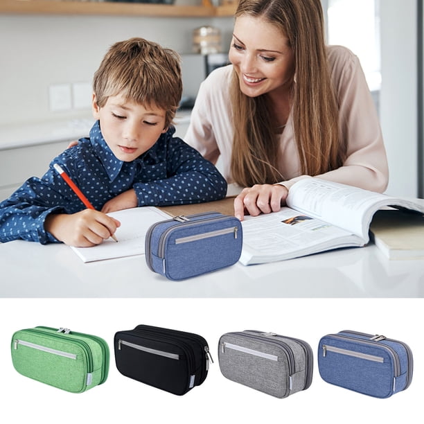Xihbxyly Estuche Multicapa para Lápices de Gran Capacidad, Compartimentos Resistentes con Cremallera, Estampado de Camuflaje Moderno, Material Escolar y de Oficina, Diseño Elegante, Tamaño 21 X 11 X