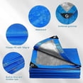thumbnail image 3 of Tarpaulin 2m X 6m Thicken Tarpaulin Waterproof Almi Heavy Duty 110gsm With Almi Reinforced, 3 of 5