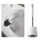 thumbnail image 3 of Cepillo de baño y soporte, mango largo, cerdas suaves de TPR, limpieza profunda, sin perforaciones Colgar en la pared, 3 of 7