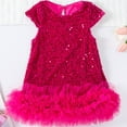thumbnail image 2 of Afdoent Girls Fashion Dresses Mesh Party Dress For Girls Elegant Tutu Dress With Sequin Applique For And Celebrations 18-24 Months, 2 of 6