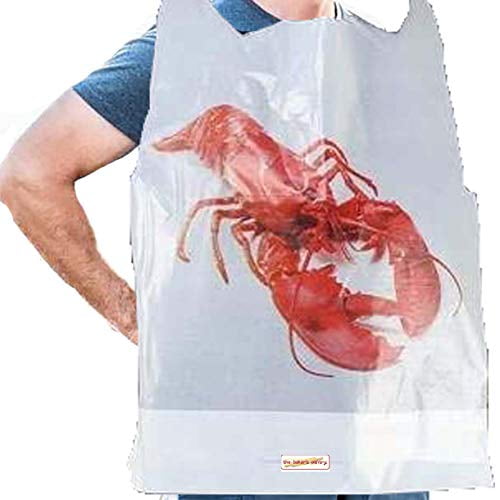 Lot 8 Vinyl LOBSTER BIBs NEW Disposable Cape Shore Dinner Party Maine 