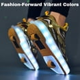 thumbnail image 4 of Yiomxhi Kids Roller Shoes, Boy Girl Sneakers with LED Light Wheels, Become Sport Sneaker for Birthday Christmas Children Gift, Adjustable Roller Skates Suitable for Outdoor School, 4 of 7