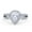 Cubic Zirconia, variant on Vintage Style Pear Halo Women Engagement Ring Simulated CZ 925 Sterling Silver