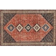 thumbnail image 1 of Ahgly Company Indoor Rectangle Traditional Orange Salmon Pink Persian Area Rugs, 6' x 9', 1 of 6