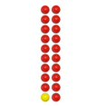 thumbnail image 1 of Hungry Hungry Hippos Game Replacement Marbles-20 Pieces (19 Red and 1 Yellow Marbles), 1 of 1