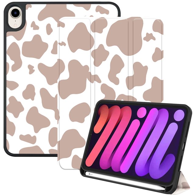 Deokke Compatible Con Ipad Mini 7 (A17 Pro) 2024 Ipad Mini 6 Funda De 8,3 Pulgadas 2021 Ipad Mini 7ª/6ª Generación Funda Con Portalápices Funda Trasera De Tpu Suave Funda De Encendido/Apagado Automáti