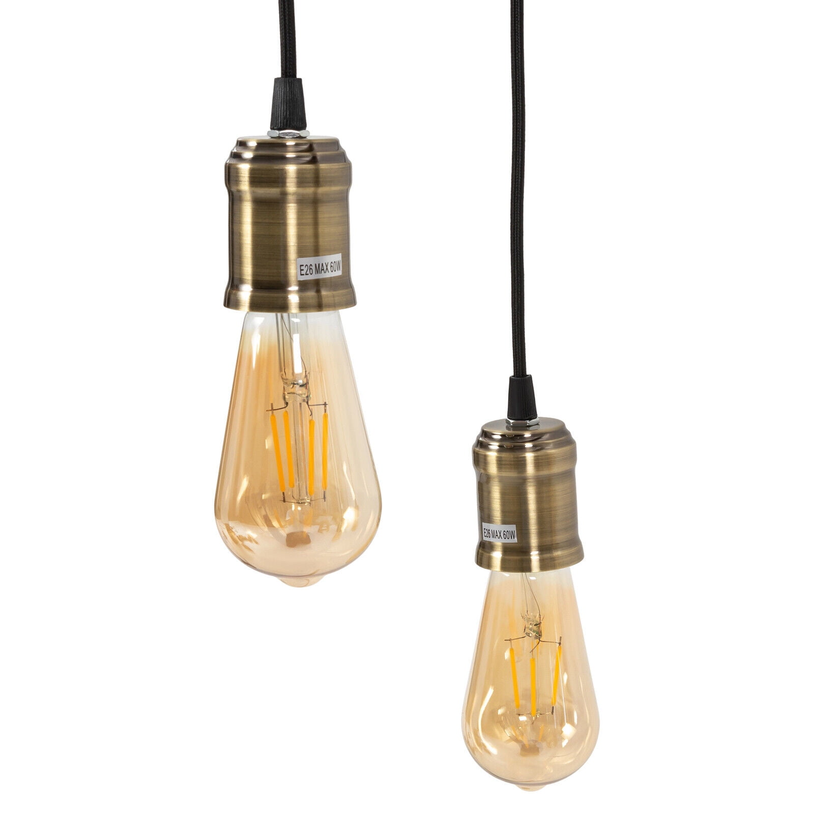 Rustic Chandelier 10 Lights Industrial Black Metal Wood Hanging Pendant Light Fixture E26 for Kitchen,Island,Bar,Cafe,Dining Room,Farmhouse