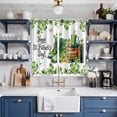 thumbnail image 2 of St. Patrick's Day Kitchen Curtains Window Panels, Lucky Shamrocks Boots Books Green Plants Insulated Window Treatment Curtain, Grommet Curtains for Bedroom/Living Room/Bathroom, 2 Piece 42"Wx63"L, 2 of 8
