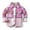 Pink, variant on Scyoekwg Infants Baby Boys Girls Coats Long Sleeve Flannel Shirt Jacket Plaid Buttons Lapel Shirts Fall Tops Coats Clearance Pink 18-24 Months