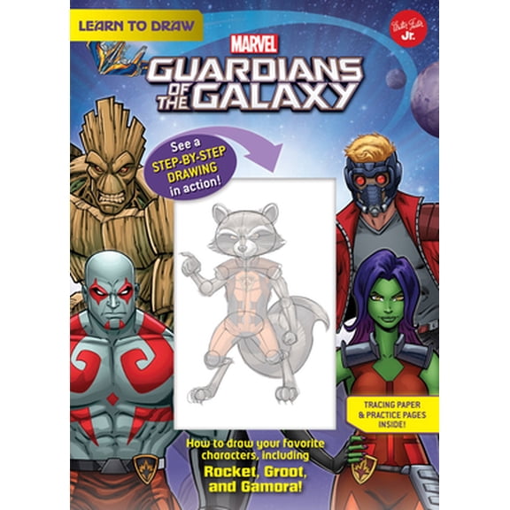 Pre-Owned Learn to Draw Marvel Guardians of the Galaxy: How to Draw Your Favorite Characters, Including Rocket, Groot, and Gamora! (Spiral-bound) 1633222500 9781633222502
