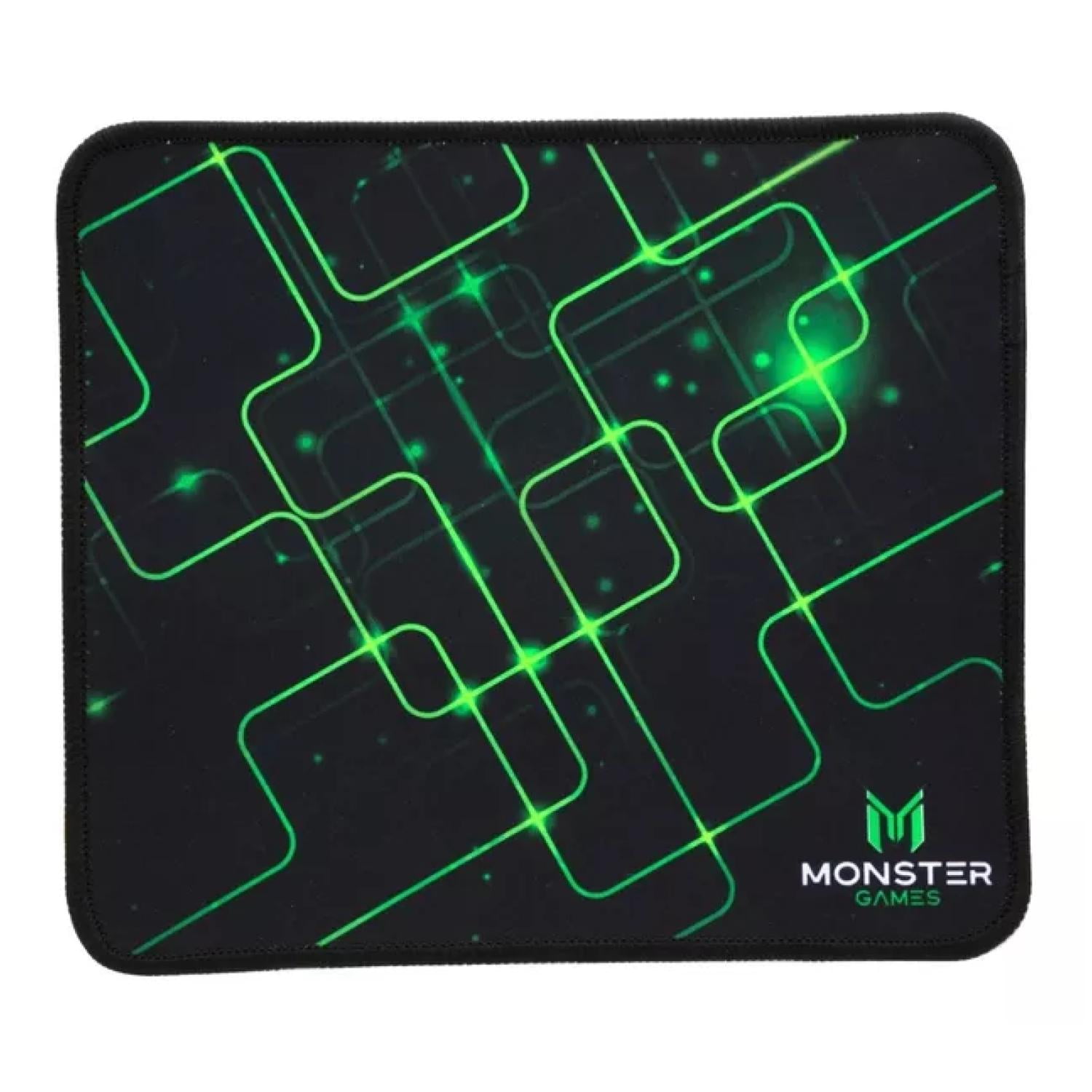 Mousepad Gamer 23X20Cm Negro Verde Start