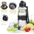 thumbnail image 5 of Botella de agua deportiva ZHAOCHENG 1,5 l marcador de tiempo motivacional sin BPA a prueba de fugas reutilizable negro, 5 of 5