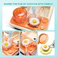 thumbnail image 3 of Juguetes Pretend Play para fregadero de cocina, bonita piedra, con estufa, 3 of 9