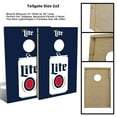 thumbnail image 2 of Skip's Garage Miller Lite Vintage Can Solid Wood Cornhole Board Set, 2 of 6