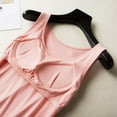 thumbnail image 5 of Women Sleeveless Built-in Bra Padded Long Nightdress Comfy Sleepwear Pajamas, 5 of 6