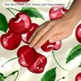 thumbnail image 3 of PhooArto Red Fruit Cherry Pattern Set of 2 Throw Pillow Covers Cases - 16" x 16" Square Decorative Cushion Covers for Sofa Couch Bed Home Decoration, 3 of 7