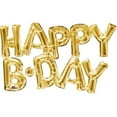 thumbnail image 1 of Anagram  30 in. Phrase Happy Birthday Foil Balloon - Gold, 1 of 1