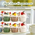 thumbnail image 4 of 24 Count Cupcake Containers 15 Pack Cupcake Holders Plastic Clear Disposable Cupcake Containers with Detachable Tall Dome Lids and 360 Liners for 360 Cupcakes, BPA Free, Stand Size, 4 of 8