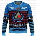 thumbnail image 4 of Sudadera con capucha navideña fea con estampado 3D de Santa Jaws Jaws 2024, nueva sudadera con capucha de moda para hombres, suéter para mujer, ropa deportiva, 4 of 4