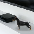 thumbnail image 3 of HEMOTON Simulated Doberman Pinscher Lifelike Dog Statue Child 16.30X15.20X4.80CM Black, 3 of 8