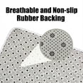 thumbnail image 4 of Inhousolu 4-Piece Shower Curtain Set with Bathroom Rugs, Water-Repellent Shower Curtain, Non-Slip Bath Mat, Toilet Lid Cover, U-Shaped Toilet Rug, 12 Hooks, 72 x 72 Inch,  Sand Marble, 4 of 10