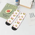 thumbnail image 7 of Pofeuu Avocado Lovers Print 30cm Socks, Adult Running Hiking Socks for Youth and Adult, 7 of 7