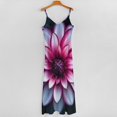 thumbnail image 5 of Flower Sleeveless Suspender Dress Summer Fashion Casual Long Dress, 5 of 9