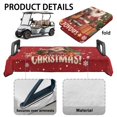 thumbnail image 6 of Yuyamidu Christmas Golf Cart Seat Covers Santa Claus Golf Cart Cushion Covers for 2-Person Seats Club Car Dachshund Fluffy Club Car Seat Towel Blanket for Women Men, Red, 6 of 8
