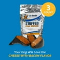 Filled Cow Hooves for Dogs (3 Count) Delicious Cheese & Bacon Flavor