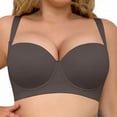 thumbnail image 5 of Blmnix Bralettes for Women Underwire Plus Size Seamless Bras Bralette Gray Sports Bra,40C, 5 of 8