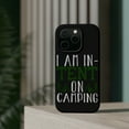 thumbnail image 4 of DistinctInk Tough Case for Apple iPhone 14 PRO (6.1" Screen), Compatible with MagSafe Charging - I Am In-TENT on Camping, 4 of 6