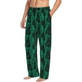 thumbnail image 6 of Pofeuu Mint Bird Feathers Print Men's Pajama Pants, Soft Lounge Pajama Pants with big pockets for Men Plaid Pj Bottoms-X-Large, 6 of 6