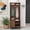 3-walnut, variant on 67" Hall Tree with Storage Bench & Coat Rack, Walnut Arch Entryway Organizer with 4 Hooks
