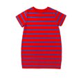 thumbnail image 5 of YOUYEDIAN Girls Summer Dress Short Sleeve Striped T Shirt Crop Dresses Casual Fashion Crewneck Sundress (Red, 9-10 Years), 5 of 5