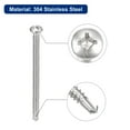 thumbnail image 4 of Uxcell #8 x 2-1/2" Self Drilling Screws, 20 Pack Phillips Pan Head Self Tapping Screws, 4 of 5