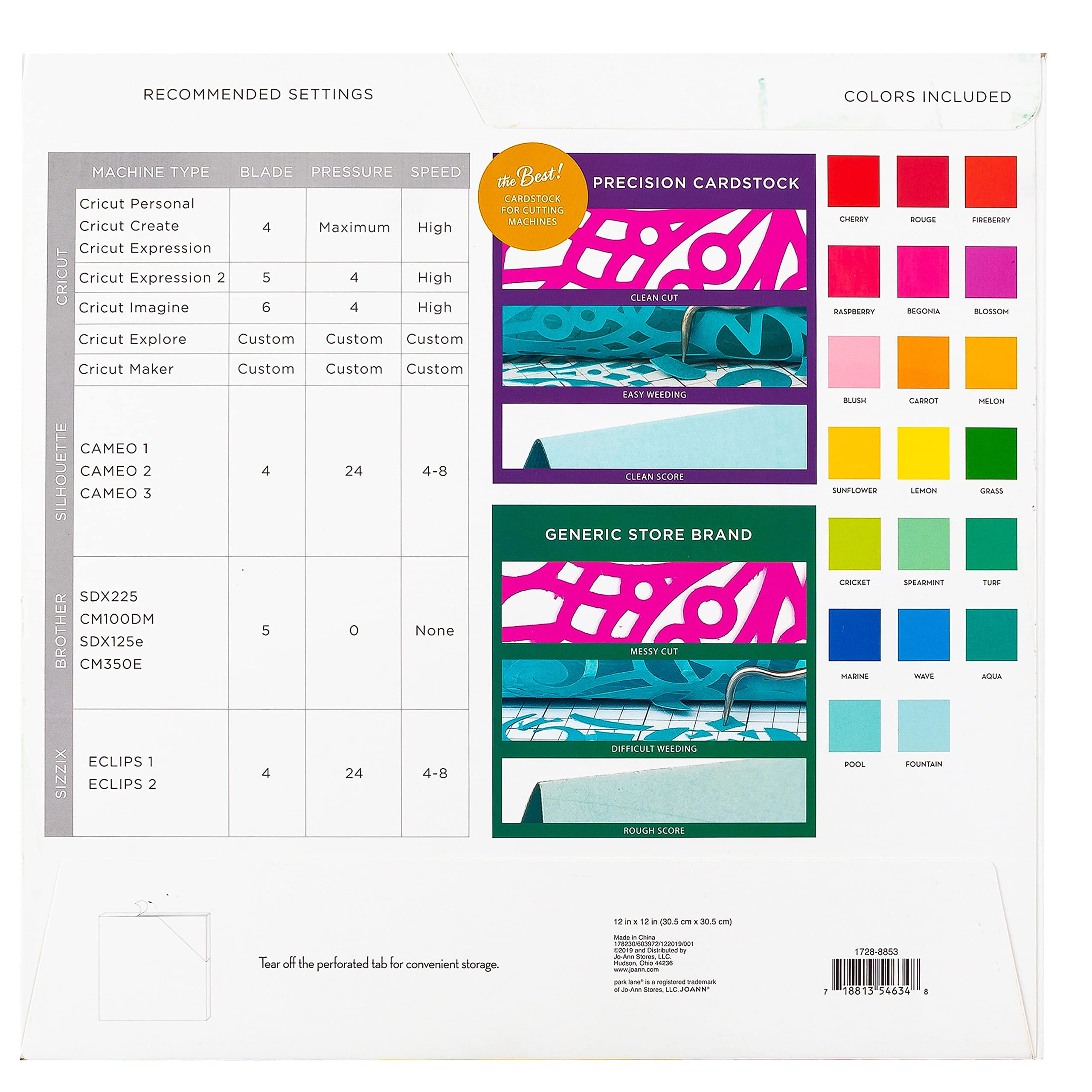 Silhouette Printable Adhesive Cardstock MEDIA-CARD-ADH-3T B&H