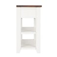 thumbnail image 5 of GZXS Antique White Wooden Entryway Console Table with Distressed MDF Top and Solid Pine Legs, 3 Drawers & 2 Shelves, for Living Room, Bedroom & Home Office, 48.82 Inches, 5 of 8