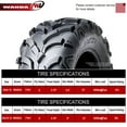 thumbnail image 3 of WANDA Set of 4 ATV/UTV Tires 25X8-12 25X10-12 P341 Solid Deep Tread for 2000-2009 ARCTIC CAT 500, 3 of 5