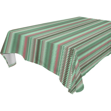 

POPCreation Green And Pink Aztec Pattern Tablecloth 60x84 inches