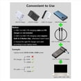 thumbnail image 4 of 2X Adaptador de Carga para Computadora Portátil USB C A 4,5 mm, Conector Hembra Tipo C A Conector Macho Tipo CC de 4,5 X 3 mm, Convertidor de Cargador de Corriente PD de 100 W, 4 of 7