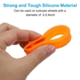 thumbnail image 4 of Uxcell Luggage Wheels Covers, Luggage Wheel Protector Covers Silicone Suitcase Wheel Covers for Suitcase, Orange 4Pcs, 4 of 7