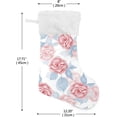 thumbnail image 2 of GZHJMY Rose Flowers Christmas Stockings 2PCS, Large Xmas Stockings Gift Decorations and Party Supplies,Used for Fireplace Decoration Socks Christmas Tree Decoration, 2 of 7