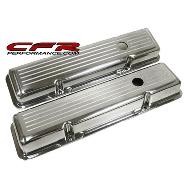Chrome Valve Covers Stock Height SBC Chevy 327 350 400 Kit Gaskets Bolts NEW 