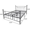 thumbnail image 3 of Mingshanou Metal Platform Bed Frame/12.4" Under Bed Storage/Reinforced Platform/Noise Free/Easy Assembly,Twin WENDONGZH, 3 of 9