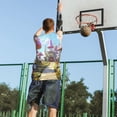 thumbnail image 5 of Pofeuu Dreamy Mushroom House Print Basketball Jersey, Shirts for Men Youth Basketball Jersey Crew Neck-Large, 5 of 6