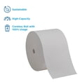thumbnail image 2 of Papel higiénico compacto sin núcleo de 1 capa, blanco seguro séptico, 3 000 hojas/rollo, 18 rollos/cartón, 2 of 6