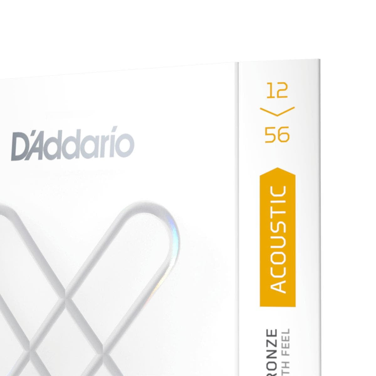 D'Addario XS Acoustic 80/20 Bronze Coated Guitar Strings Light Top/Medium Bottom (12-56)